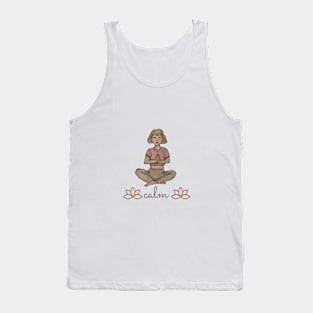 meditating girl Tank Top